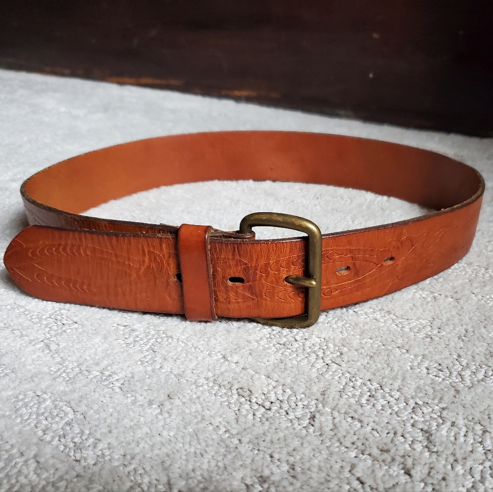 Brown Italian Leather Old Navy Belt